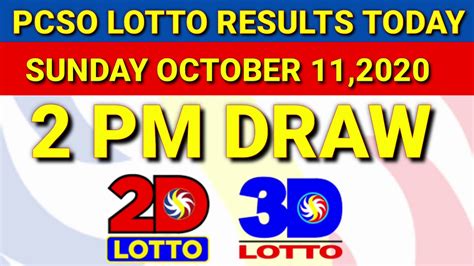 pcso 2pm result today